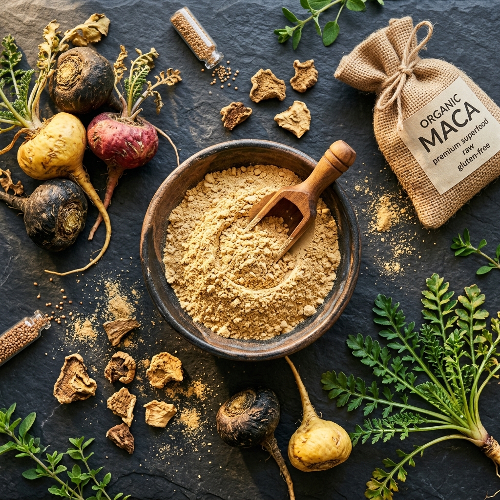 Maca orgánica peruana en polvo